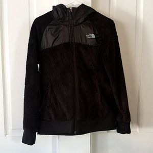 North Face Fleece Hooded Zip-Up Jacket